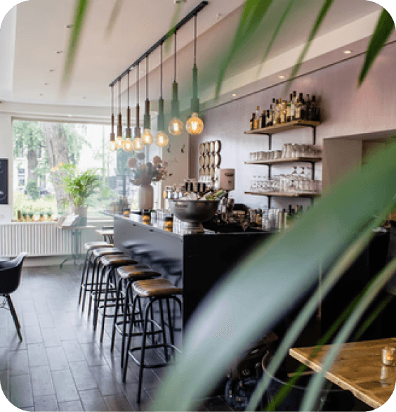 Cozy cafe interior